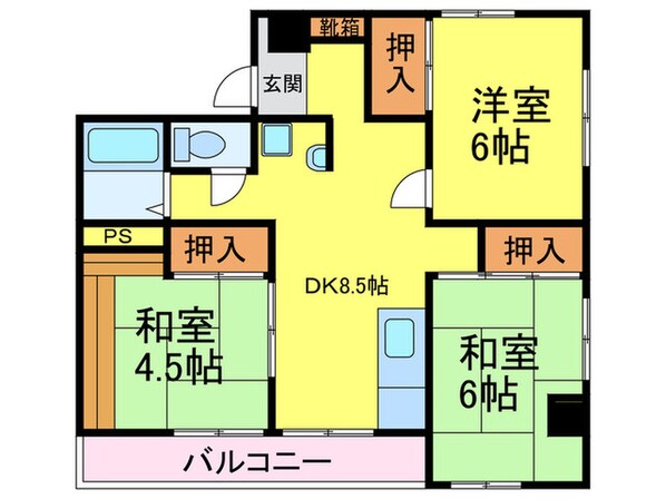 コーポすみれの物件間取画像